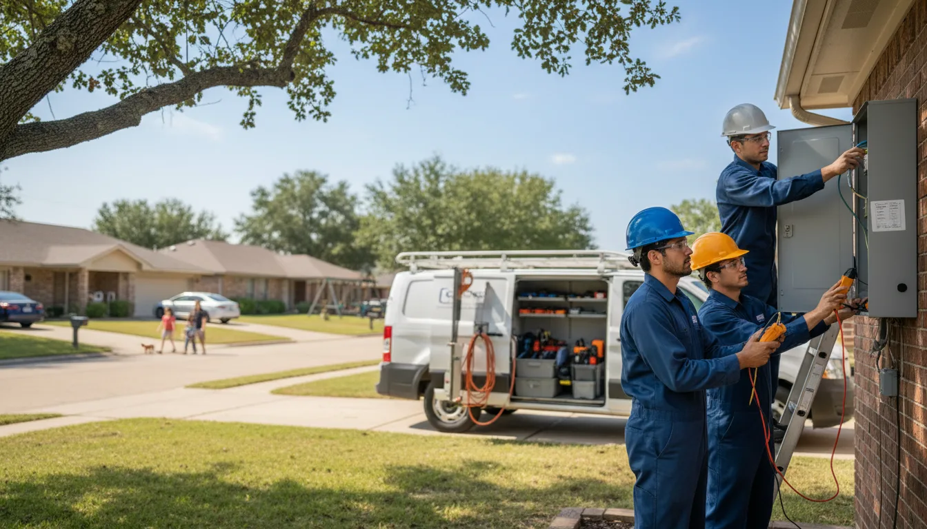 Certified electrician providing emergency electrical services in Bauxite, AR